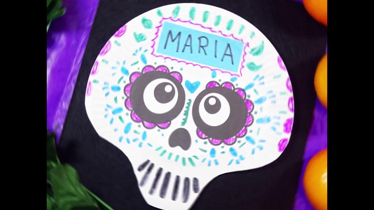 'Video thumbnail for Easy Day of the Dead Craft - Paper Plate Skulls by Box of Ideas'