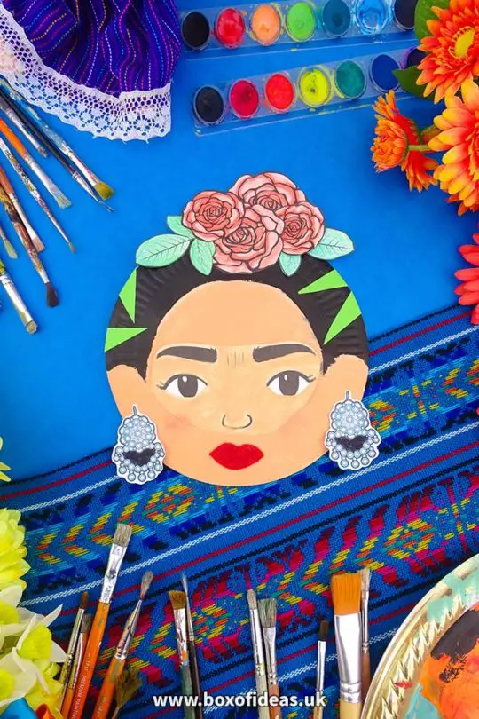 Frida Kahlo Craft for Kids - Box of Ideas